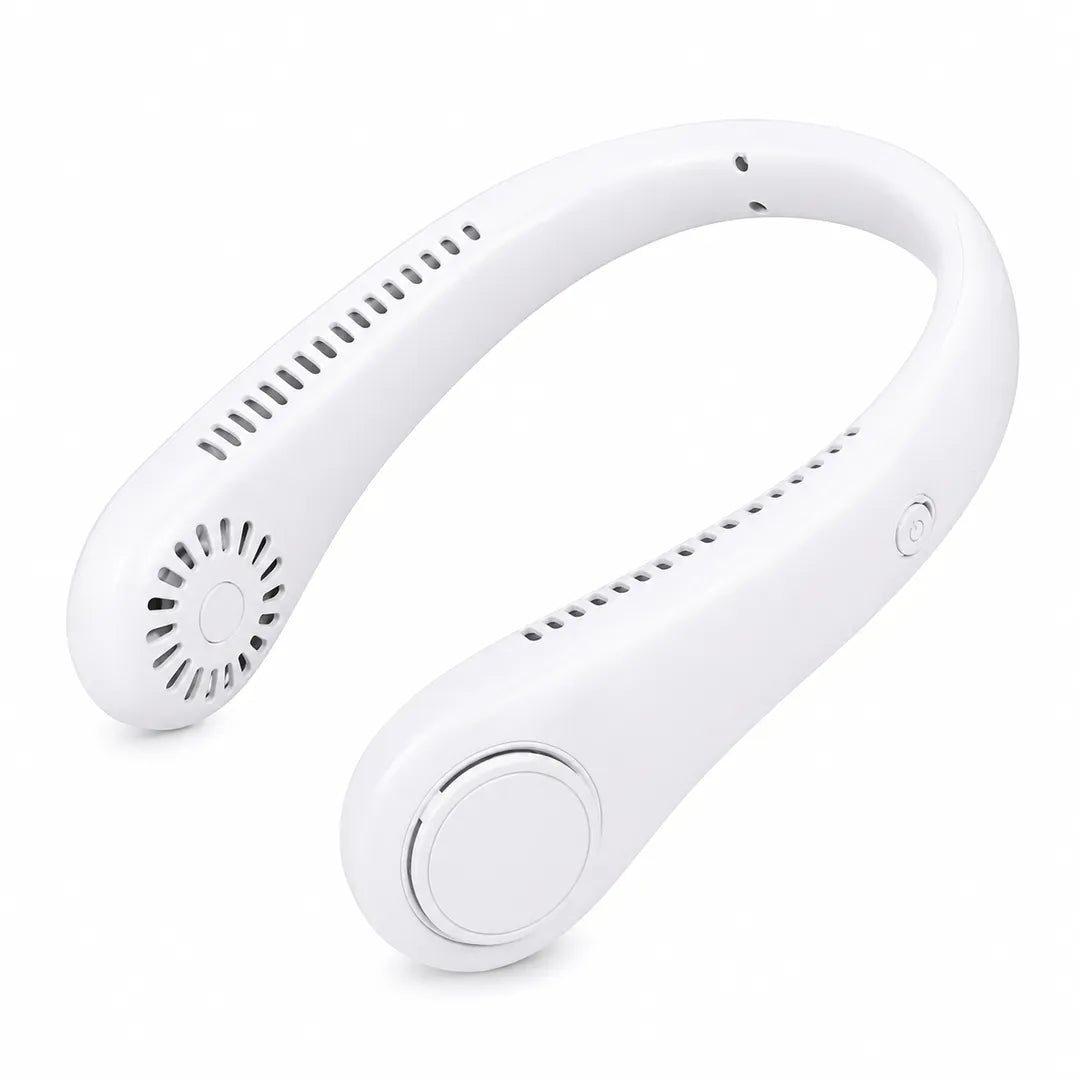 Mini Portable Neck Fan – USB Rechargeable Foldable Wearable Cooling Fan