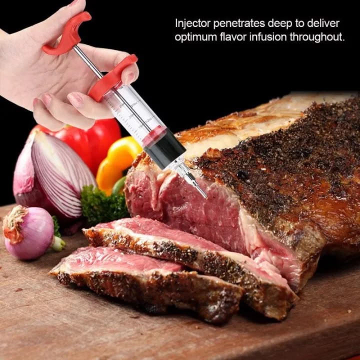 Stainless Steel BBQ Meat Marinade Injector