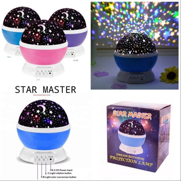 Star Master Dream Rotating Projector Lamp – LED Night Light