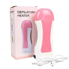 Depilatory Wax Heater Machine with 10 Wax Strips &amp; Wax Refill