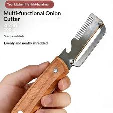 3-in-1 Stainless Steel Vegetable Peeler &amp; Scallion Shredder