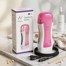 Depilatory Wax Heater Machine with 10 Wax Strips &amp; Wax Refill