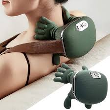 Green Hand Shape Massager – Portable Manual Body Massage Tool